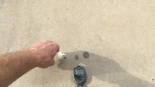 Concrete porosity test